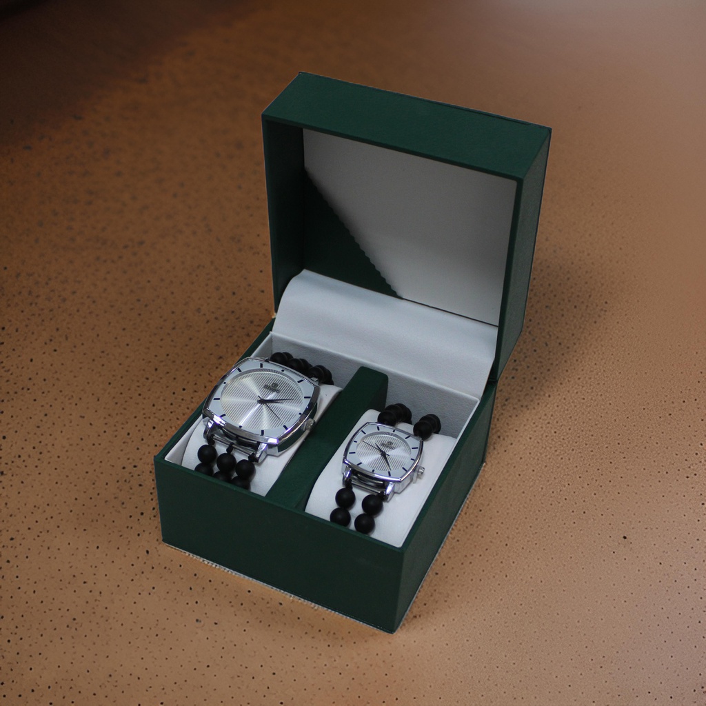 Handcrafted Agate Stone Couple Wrist Watch