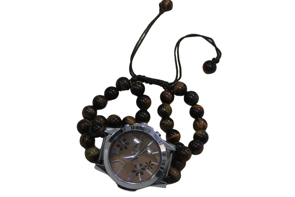 Handcrafted Agate Stone Couple Wrist Watch