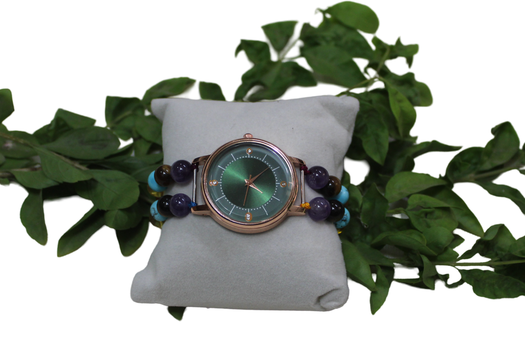 Handcrafted Agate Stone Wrist Watch