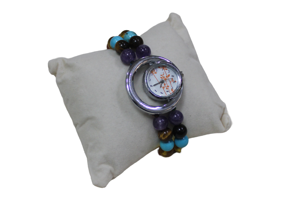 Handcrafted Agate Stone Wrist Watch