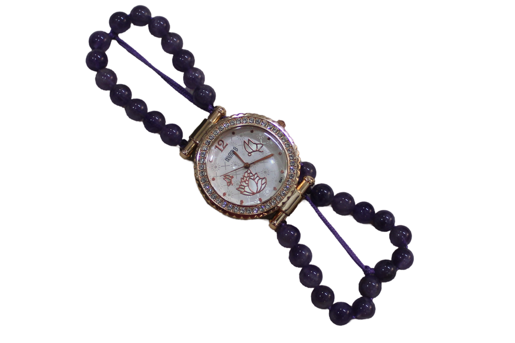 Handcrafted Agate Stone Wrist Watch