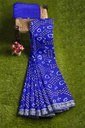 Hand Dyed Gaji Silk Bandhani Saree
