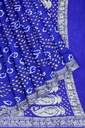 Hand Dyed Gaji Silk Bandhani Saree