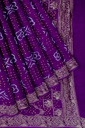 Hand Dyed Gaji Silk Bandhani Saree