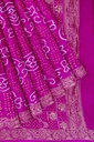 Hand Dyed Gaji Silk Bandhani Saree