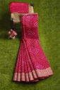Hand Dyed Bandhani Saree