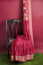 Hand Dyed  Bandhani Saree