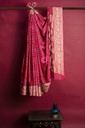 Hand Dyed Gaji Silk Bandhani Saree