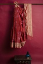 Hand Dyed Gaji Silk Bandhani Saree