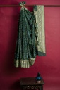 Hand Dyed Gaji Silk Bandhani Saree