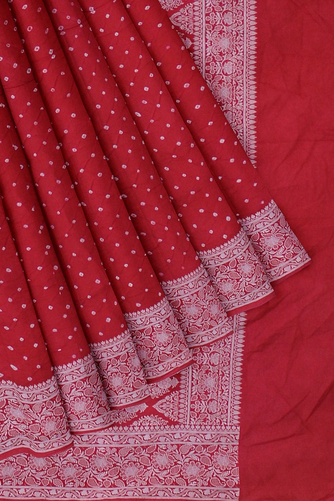 Handcrafted Tie &amp; Dye Bandhani Saree