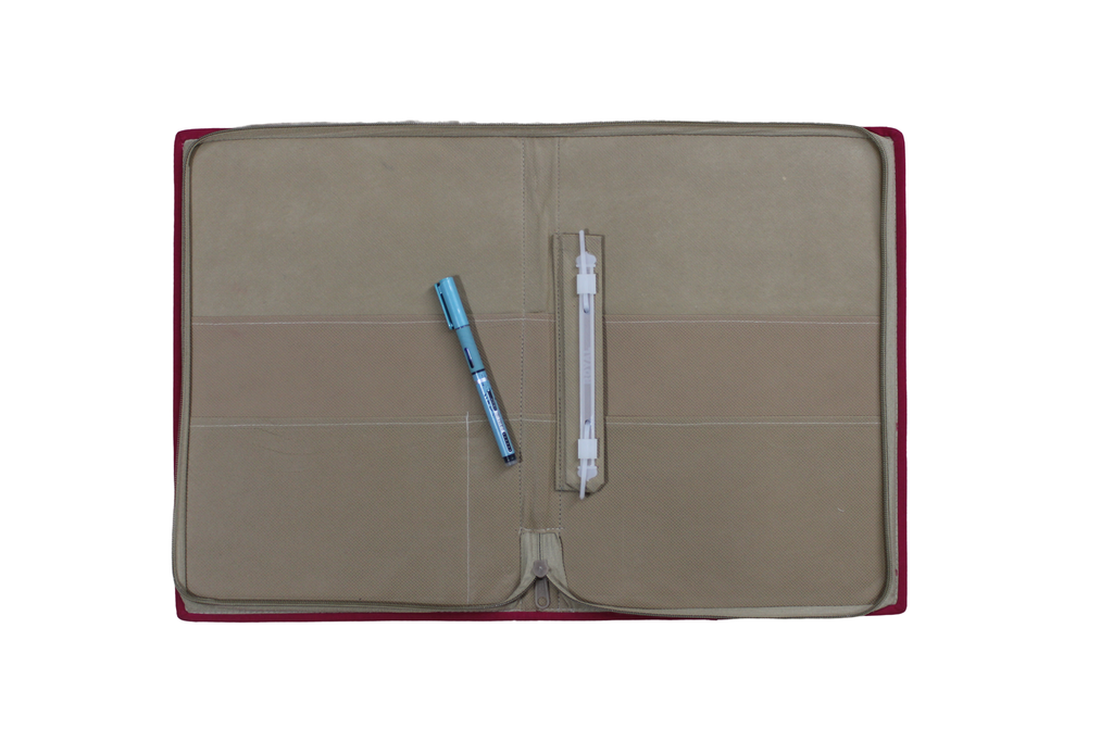 Handcrafted Applique Work File Folder