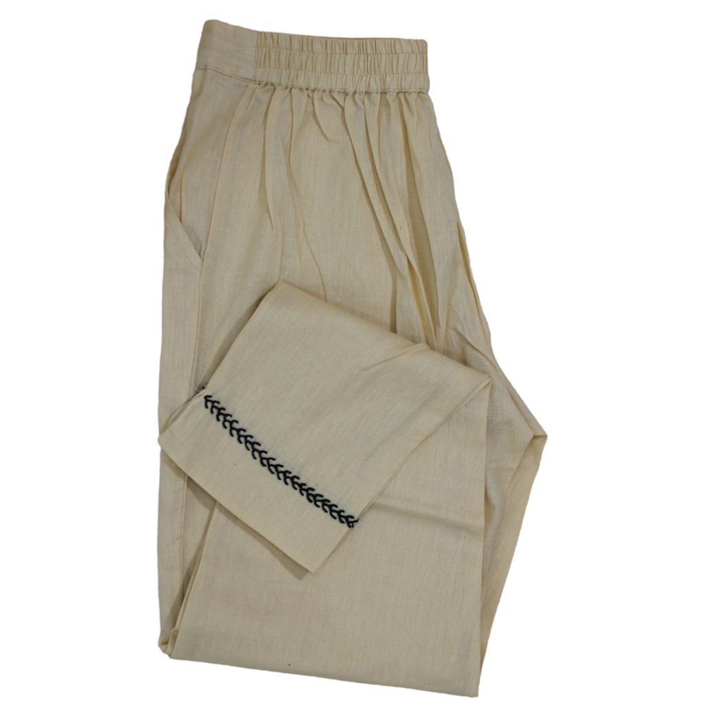 Handwoven Cotton Embroidery Pant / Trouser