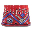Hand Embroidered Cotton Potli Bag with Mirror work