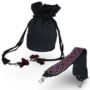 Hand Embroidered Cotton Potli Bag with Mirror work