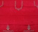 Hand Embroidered Mashru Unstitched Blouse Piece