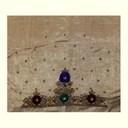 Hand Embroidered Mashru Unstitched Blouse Piece