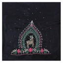 Hand Embroidered Mashru Unstitched Blouse Piece