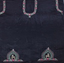Hand Embroidered Mashru Unstitched Blouse Piece