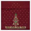 Hand Embroidered Mashru Unstitched Blouse Piece