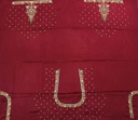 Hand Embroidered Mashru Unstitched Blouse Piece
