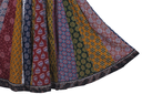 Cotton Ajrakh Hand Block Printed Patchwork Flared Long Skirt