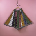 Cotton Ajrakh Hand Block Printed Patchwork Flared Long Skirt