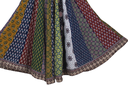 Cotton Ajrakh Hand Block Printed Patchwork Flared Long Skirt