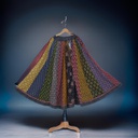 Cotton Ajrakh Hand Block Printed Patchwork Flared Long Skirt