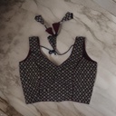 Cotton Hand Block Print Sleeveless Blouse