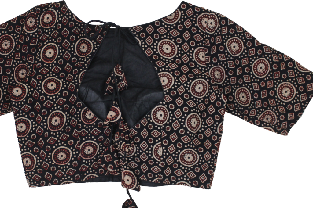 Cotton Hand Block Print Stitched Blouse