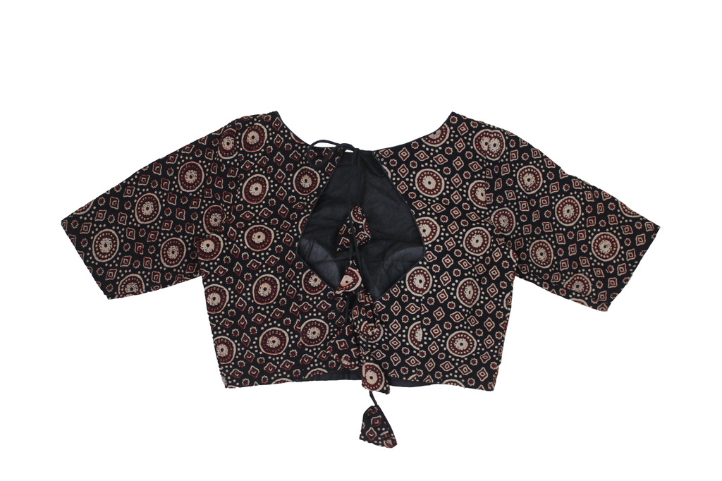 Cotton Hand Block Print Stitched Blouse