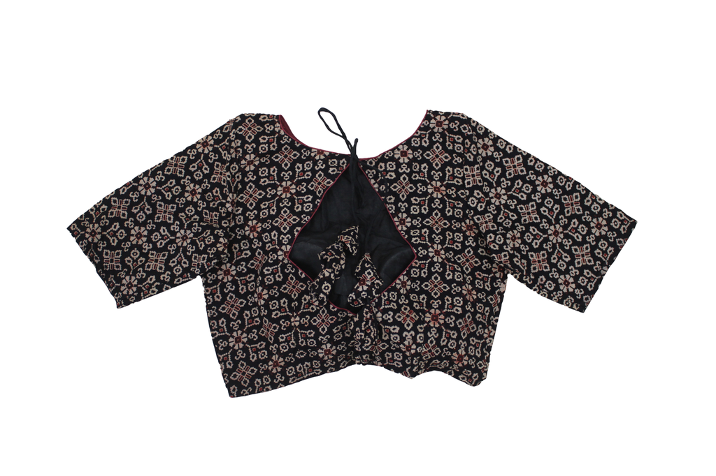 Cotton Hand Block Print Stitched Blouse