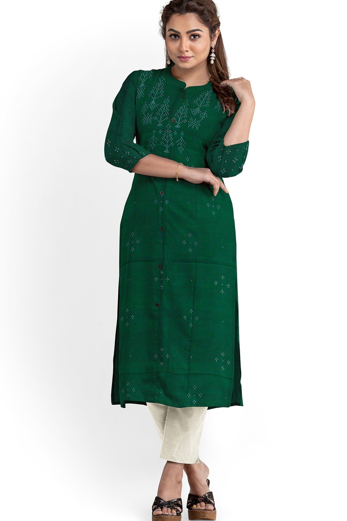 Handwoven Cotton Tangaliya Top/Kurta Material