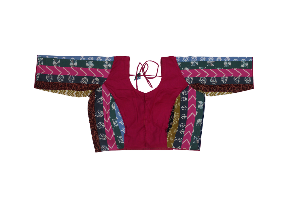 Cotton Hand Block Printed Patchwork Chaniya Choli