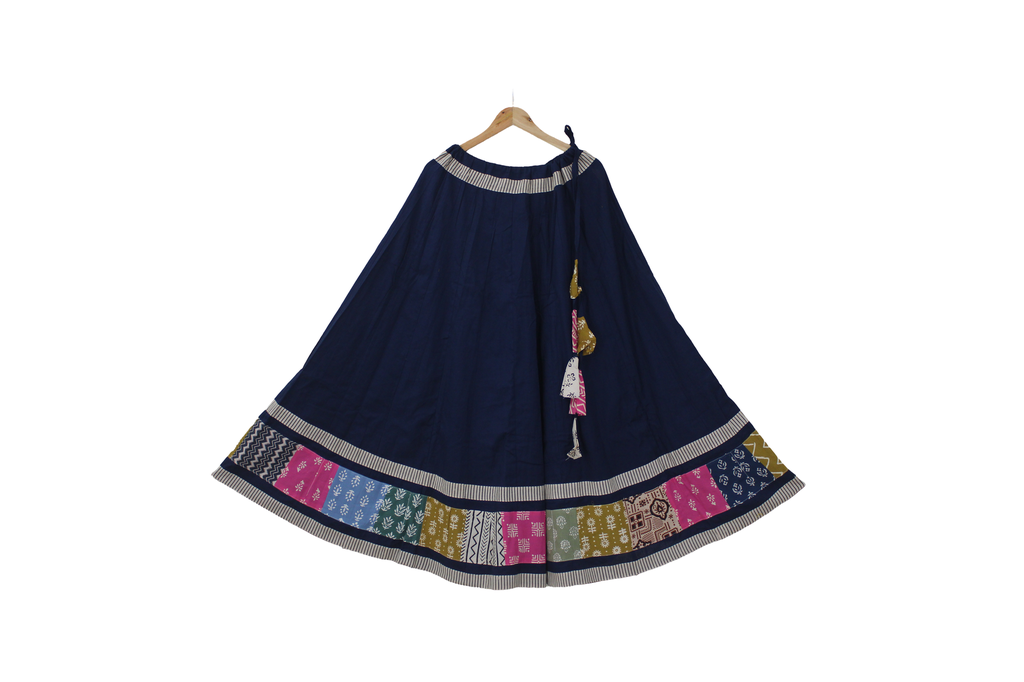 Cotton Hand Block Printed Patchwork Chaniya Choli