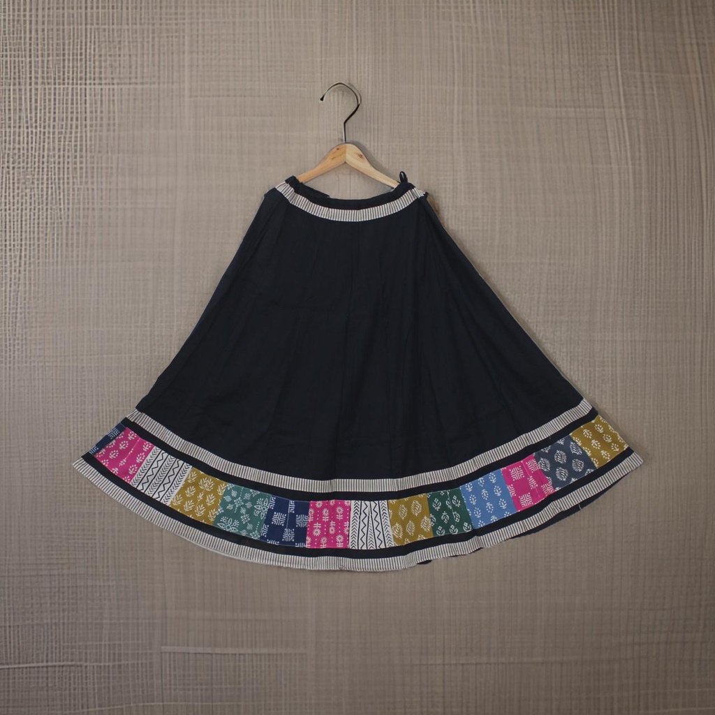 Cotton Hand Block Printed Patchwork Chaniya Choli