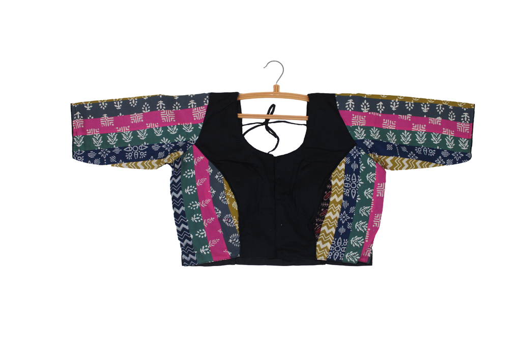 Cotton Hand Block Printed Patchwork Chaniya Choli