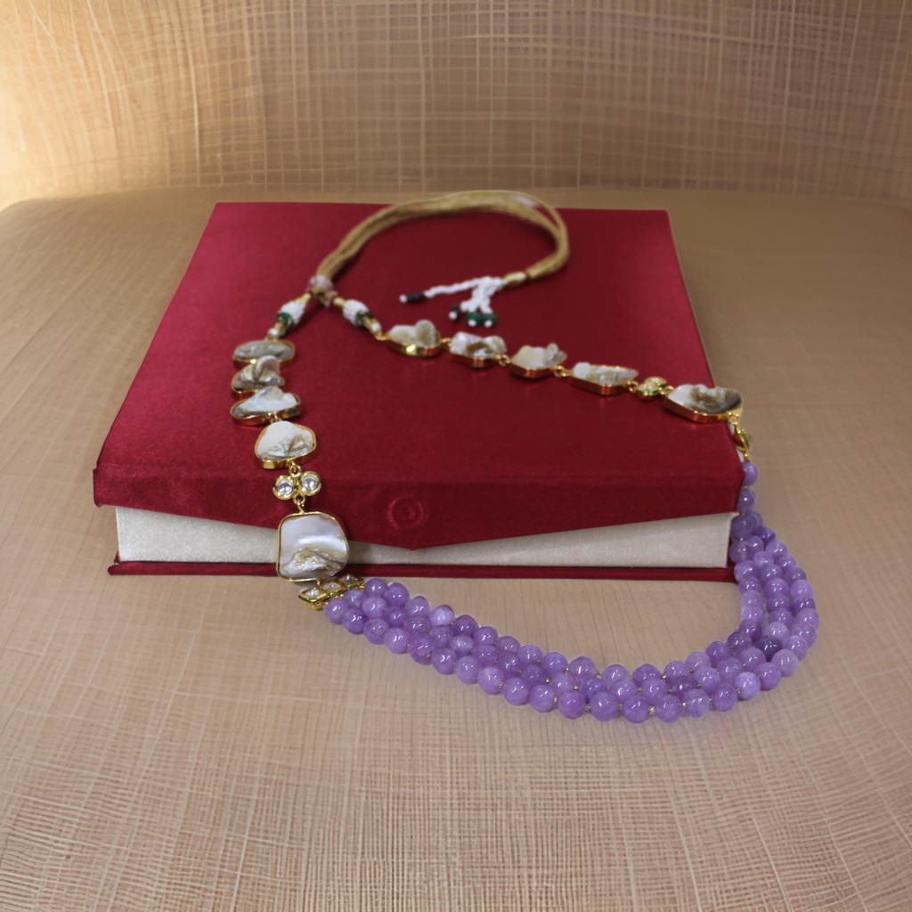 Handmade Semi Precious Stone Necklace Set
