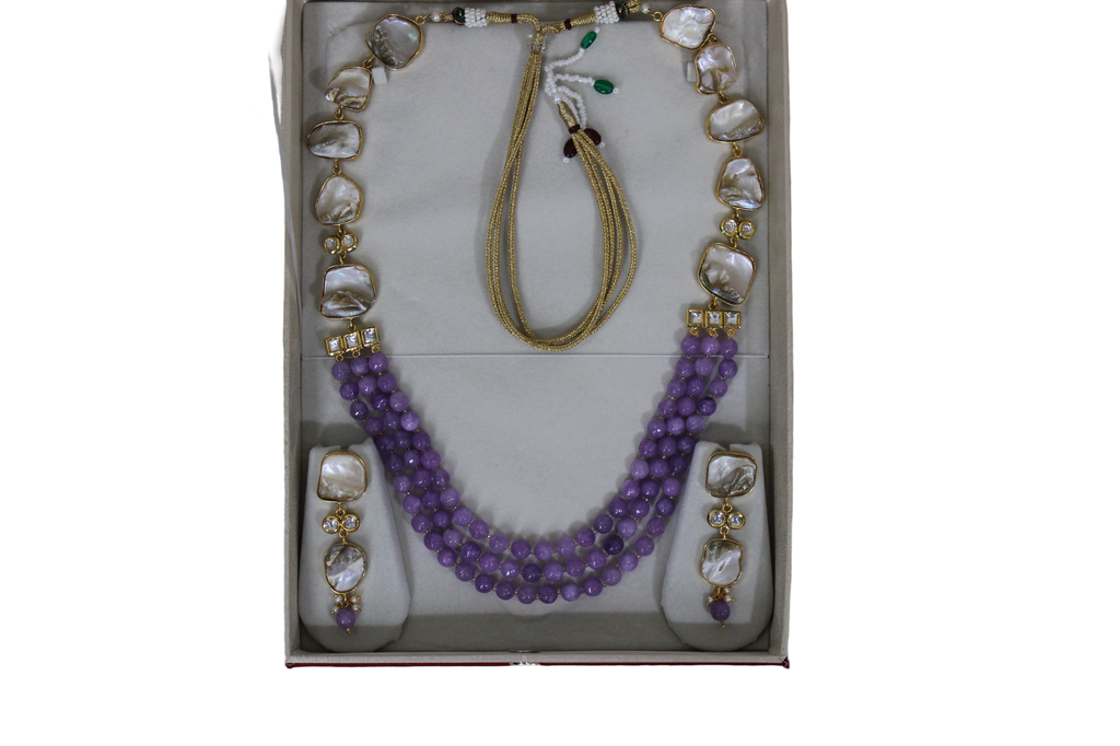 Handmade Semi Precious Stone Necklace Set