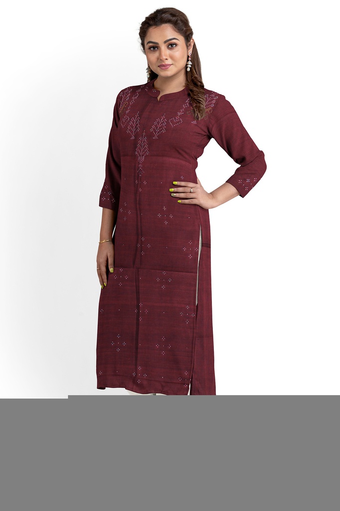 Handwoven Cotton Tangaliya Top/Kurta Material