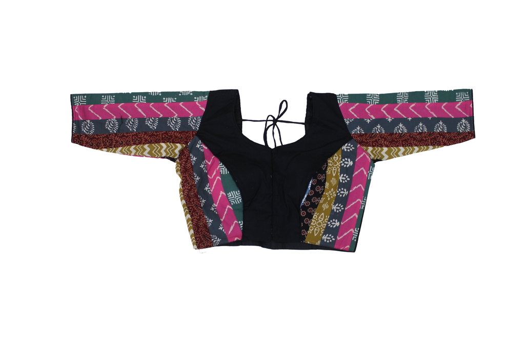 Cotton Hand Block Printed Patchwork Chaniya Choli