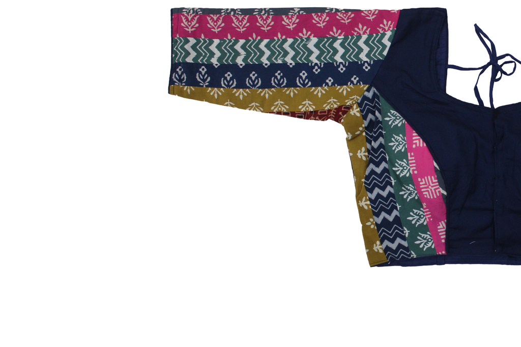 Cotton Hand Block Printed Patchwork Chaniya Choli