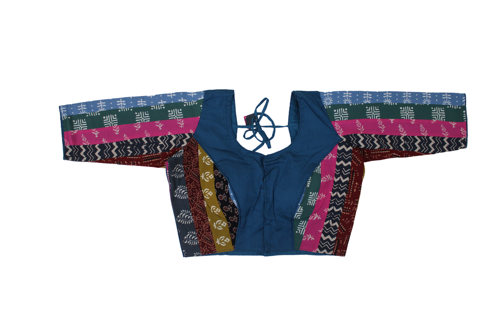 Cotton Hand Block Printed Patchwork Chaniya Choli