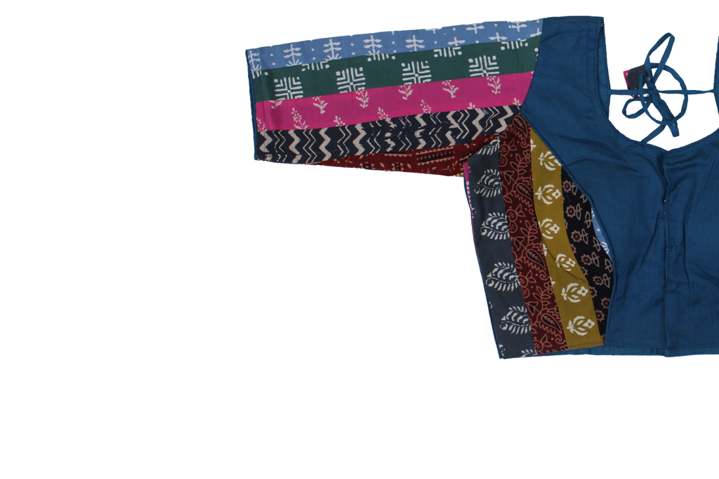 Cotton Hand Block Printed Patchwork Chaniya Choli