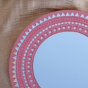 Handcrafted Mud &amp; Mirror Work Wall Mirror