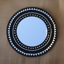 Handcrafted Mud Work Wall Mirror