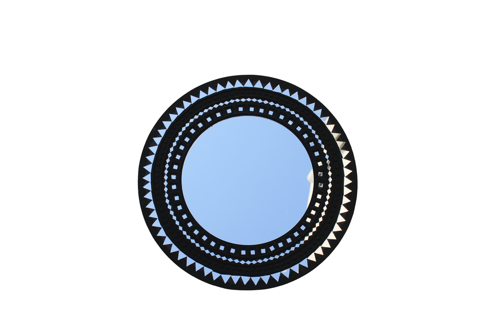 Handcrafted Mud &amp; Mirror Work Wall Mirror