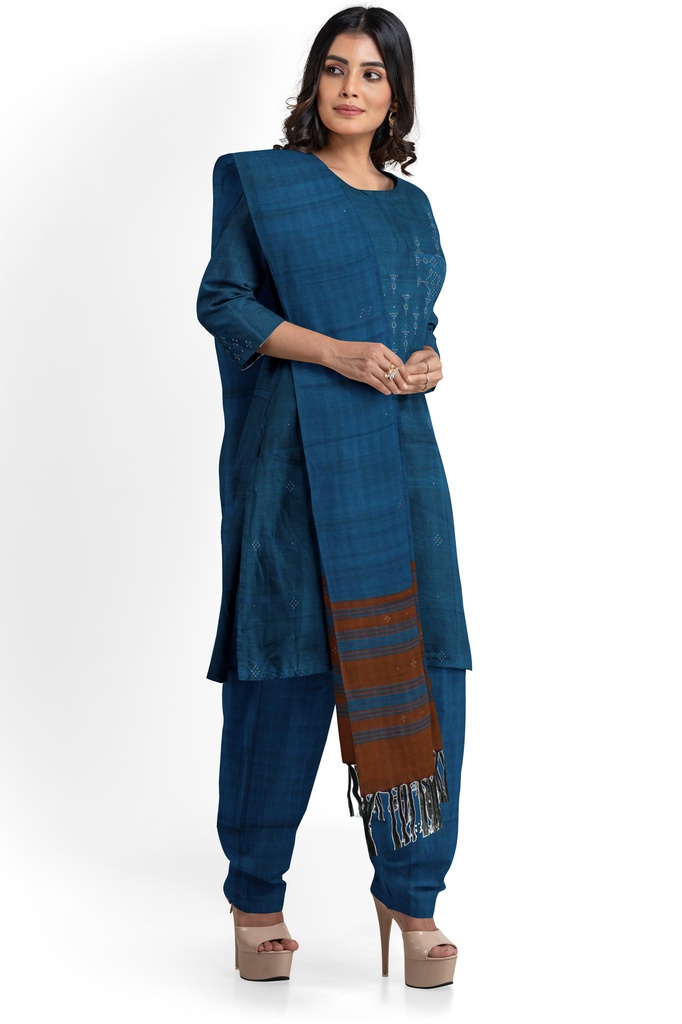 Handwoven Cotton Tangaliya Suit Set/Dress Material