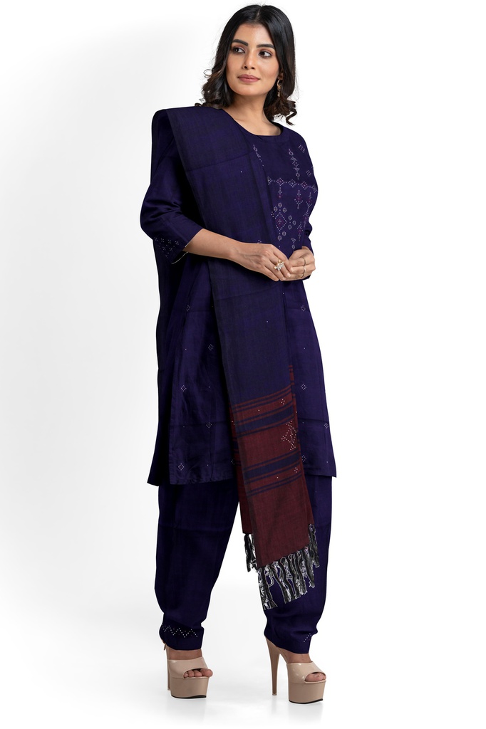 Handwoven Cotton Tangaliya Suit Set/Dress Material